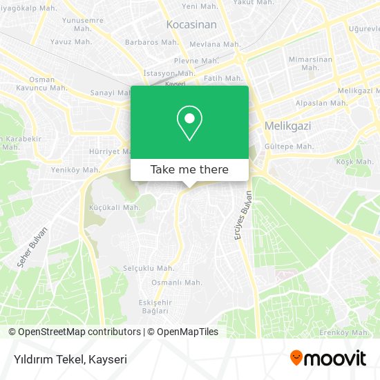 Yıldırım Tekel map
