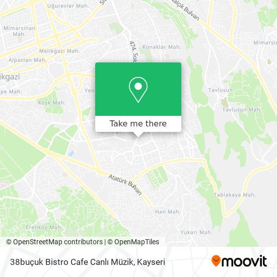 38buçuk Bistro Cafe Canlı Müzik map