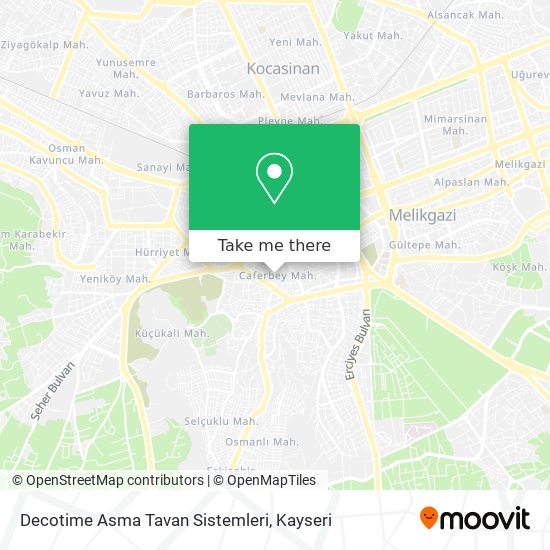 Decotime Asma Tavan Sistemleri map