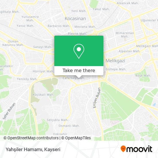 Yahşiler Hamamı map