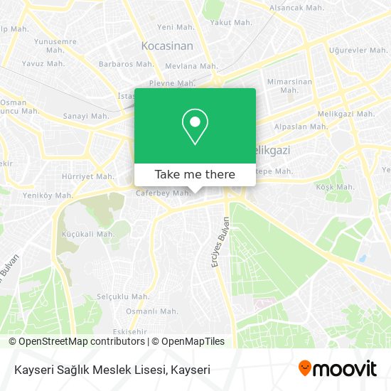 Kayseri Sağlık Meslek Lisesi map