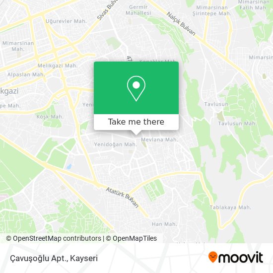 Çavuşoğlu Apt. map