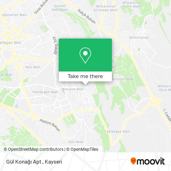 Gül Konağı Apt. map