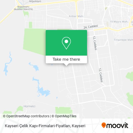 Kayseri Çelik Kapı-Firmalari-Fiyatları map
