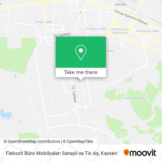 Flekssit Büro Mobilyaları Sanayii ve Tic Aş map