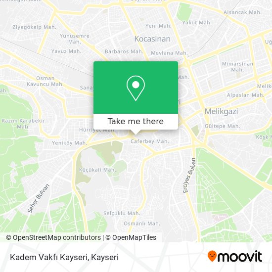 Kadem Vakfı Kayseri map