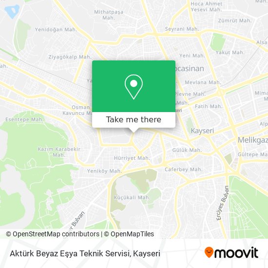 Aktürk Beyaz Eşya Teknik Servisi map