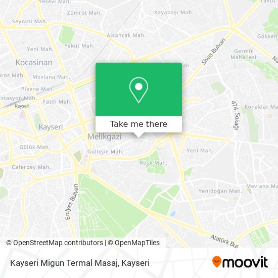 Kayseri Migun Termal Masaj map