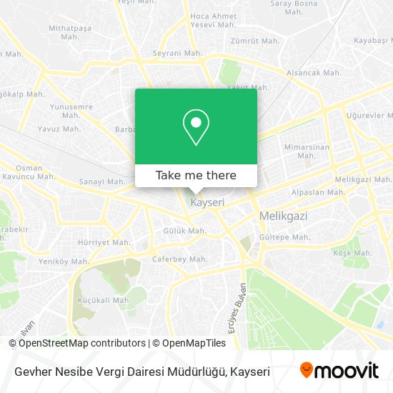 Gevher Nesibe Vergi Dairesi Müdürlüğü map