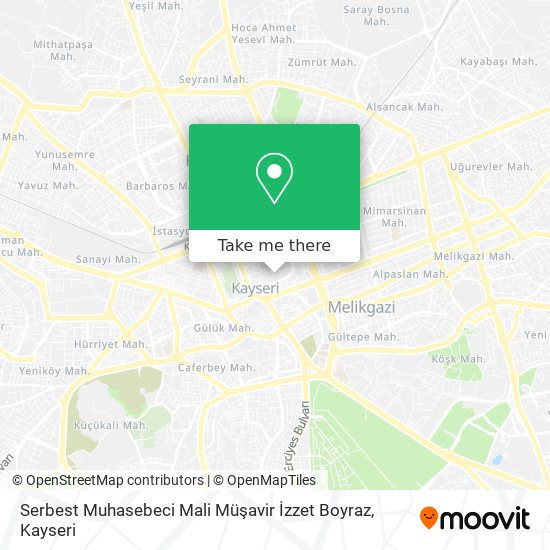 Serbest Muhasebeci Mali Müşavir İzzet Boyraz map