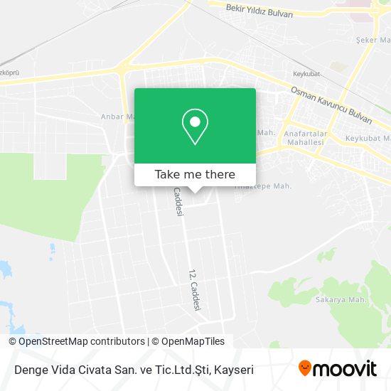 Denge Vida Civata San. ve Tic.Ltd.Şti map
