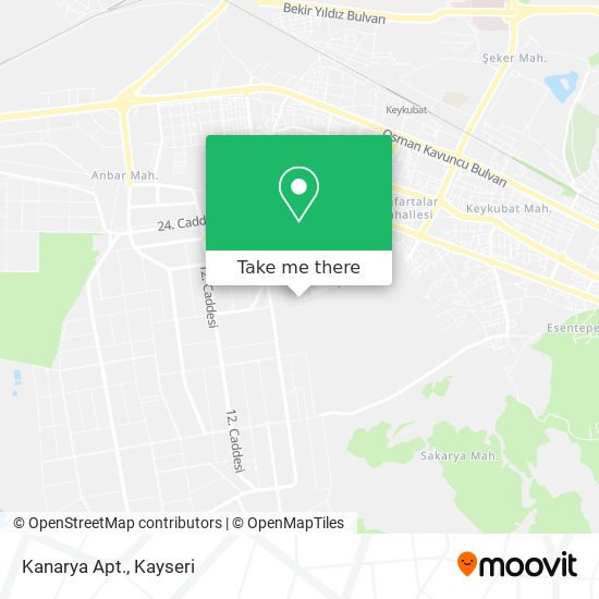 Kanarya Apt. map