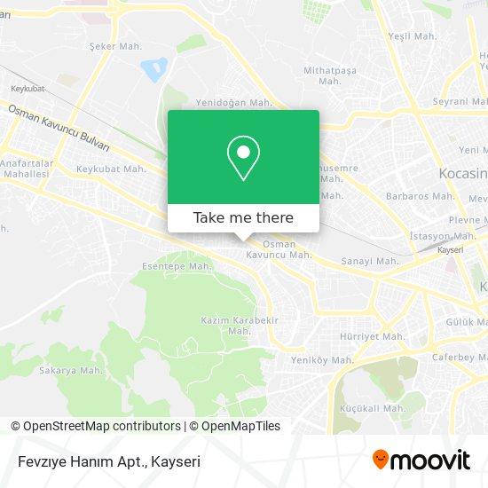 Fevzıye Hanım Apt. map