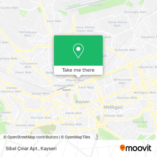 Sibel Çınar Apt. map