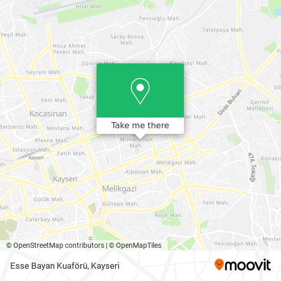 Esse Bayan Kuaförü map