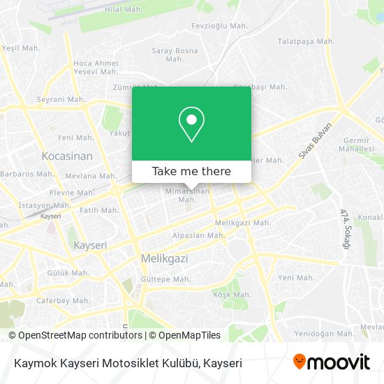 Kaymok Kayseri Motosiklet Kulübü map