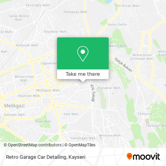 Retro Garage Car Detailing map