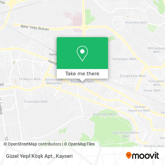 Güzel Yeşıl Köşk Apt. map