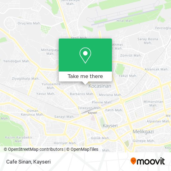 Cafe Sinan map