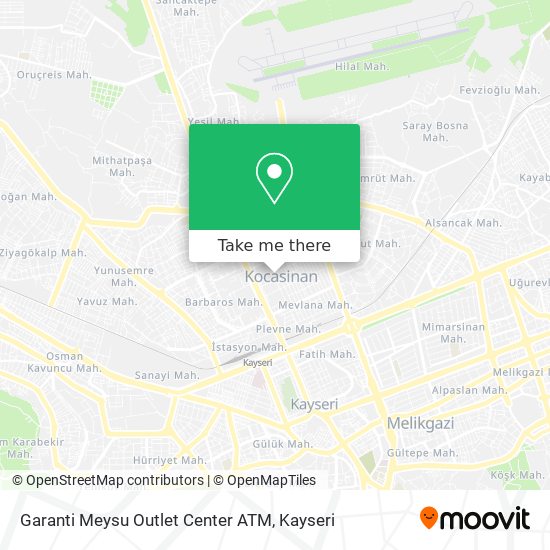 Garanti Meysu Outlet Center ATM map