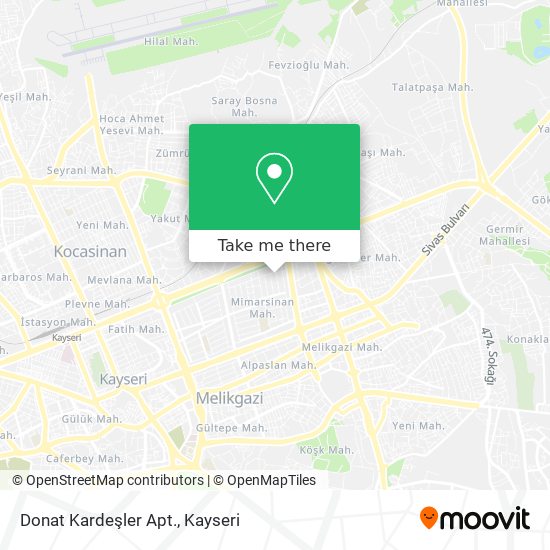 Donat Kardeşler Apt. map