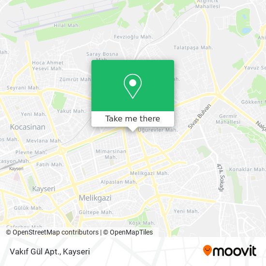 Vakıf Gül Apt. map