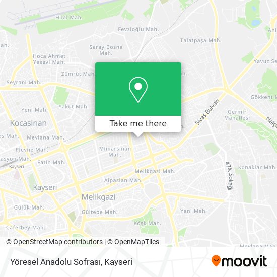 Yöresel Anadolu Sofrası map