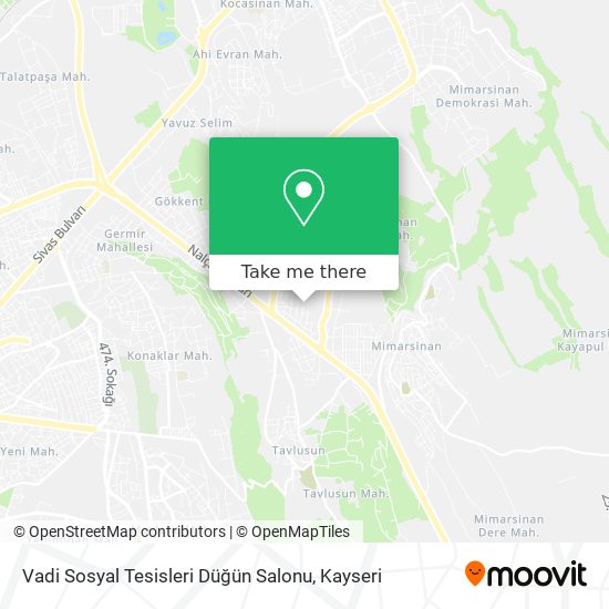 Vadi Sosyal Tesisleri Düğün Salonu map