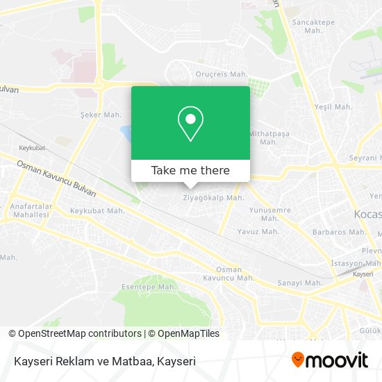 Kayseri Reklam ve Matbaa map