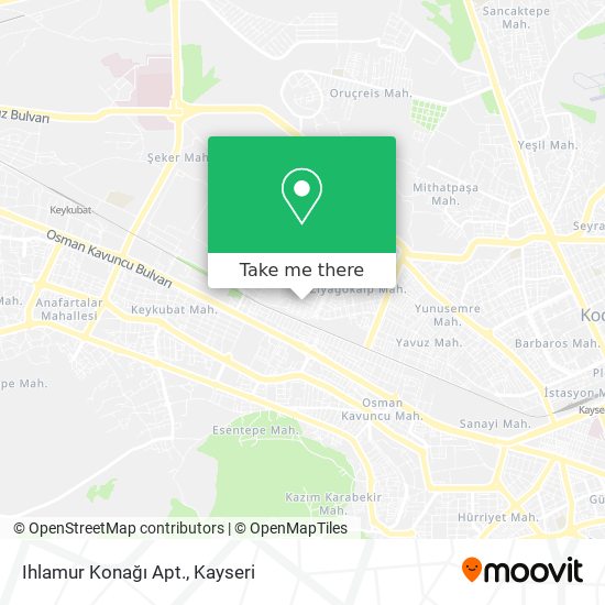 Ihlamur Konağı Apt. map