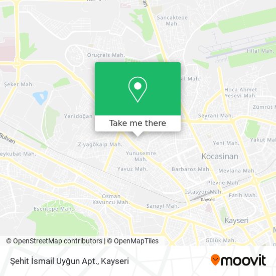 Şehit İsmail Uyğun Apt. map