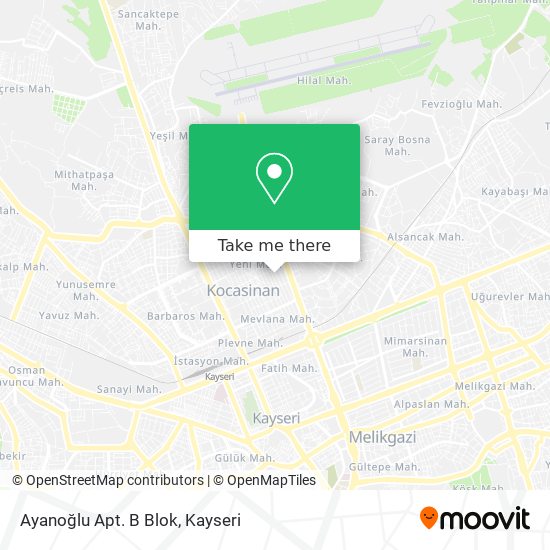 Ayanoğlu Apt. B Blok map
