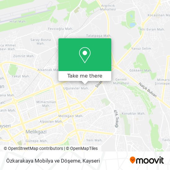 Özkarakaya Mobilya ve Döşeme map
