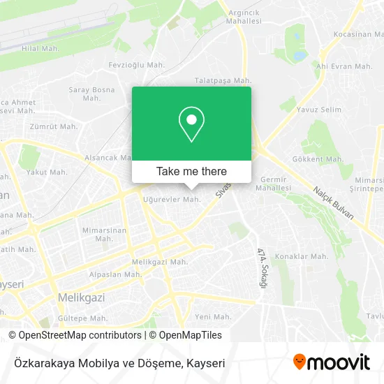 Özkarakaya Mobilya ve Döşeme map