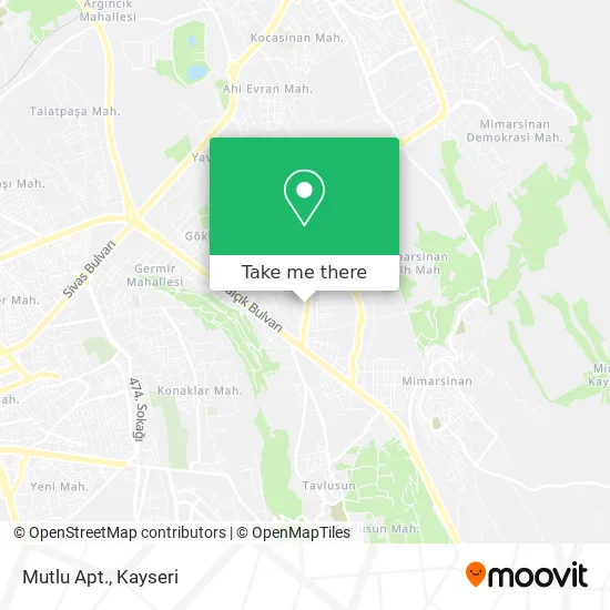 Mutlu Apt. map