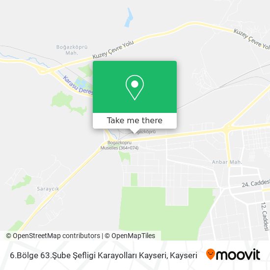 6.Bölge 63.Şube Şefligi Karayolları Kayseri map