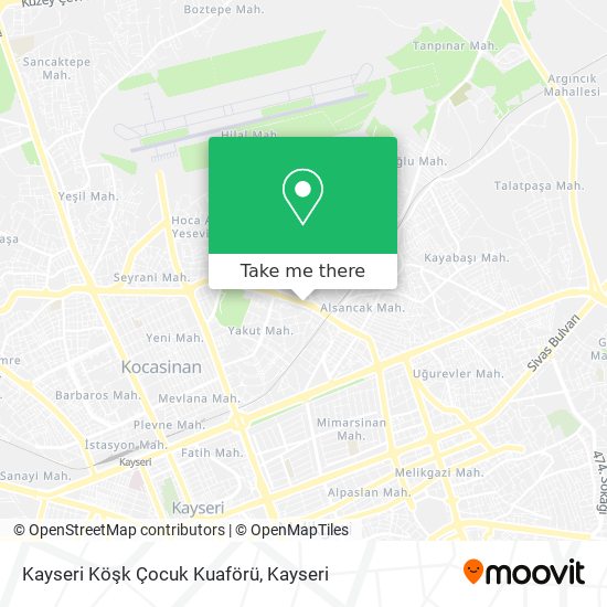 Kayseri Köşk Çocuk Kuaförü map