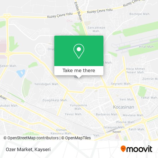 How to get to Ozer Market in Melikgazi by Bus or Light Rail?