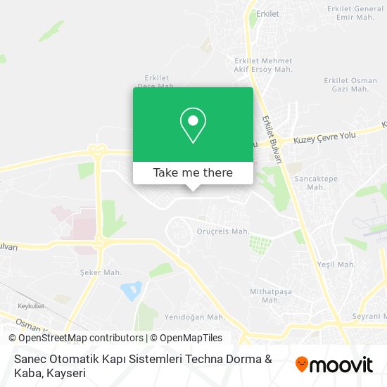 Sanec Otomatik Kapı Sistemleri Techna Dorma & Kaba map