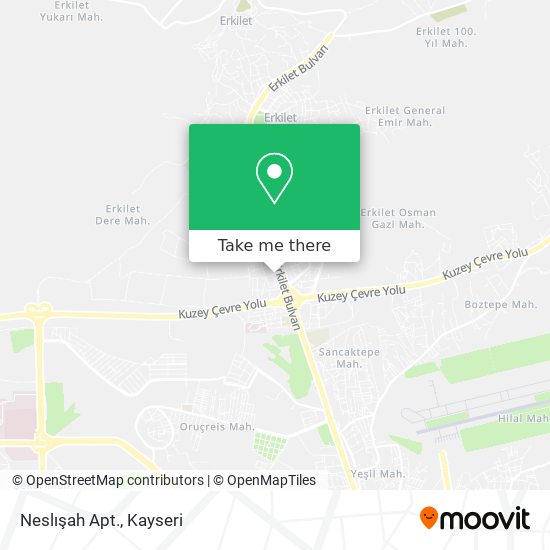 Neslışah Apt. map
