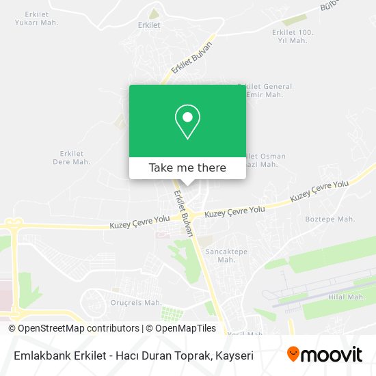 Emlakbank Erkilet - Hacı Duran Toprak map