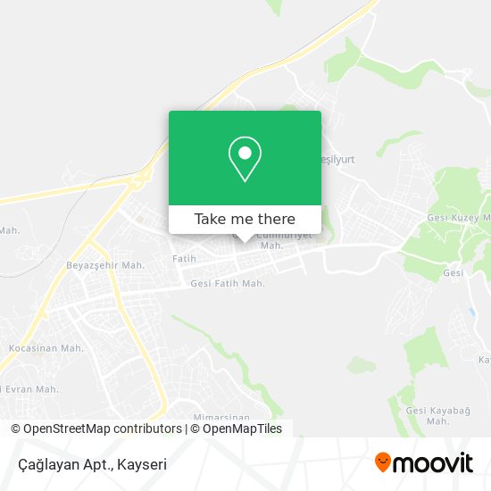 Çağlayan Apt. map