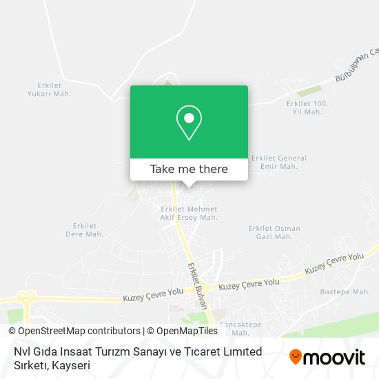 Nvl Gıda Insaat Turızm Sanayı ve Tıcaret Lımıted Sırketı map