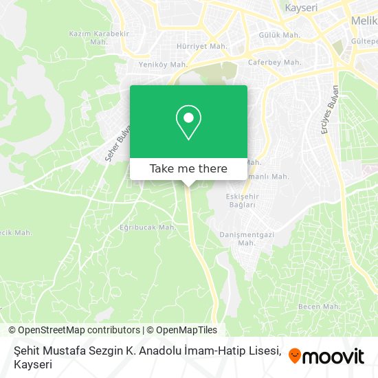 Şehit Mustafa Sezgin K. Anadolu İmam-Hatip Lisesi map