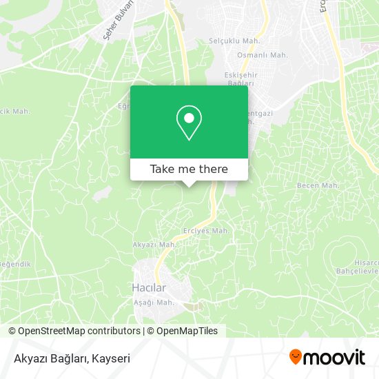 Akyazı Bağları map