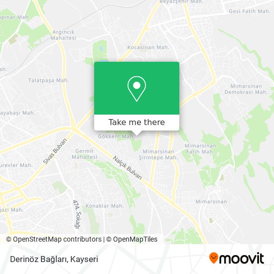 Derinöz Bağları map