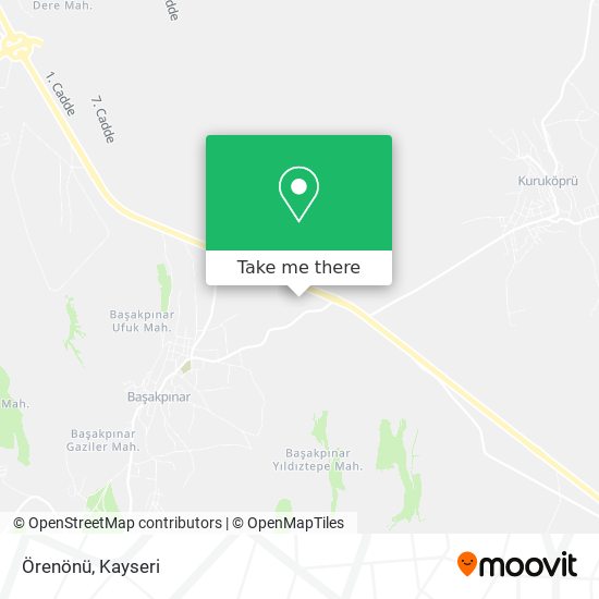 Örenönü map
