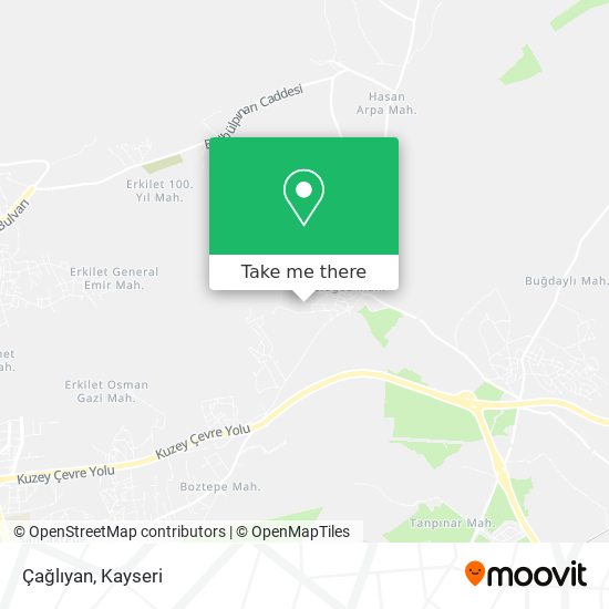 Çağlıyan map