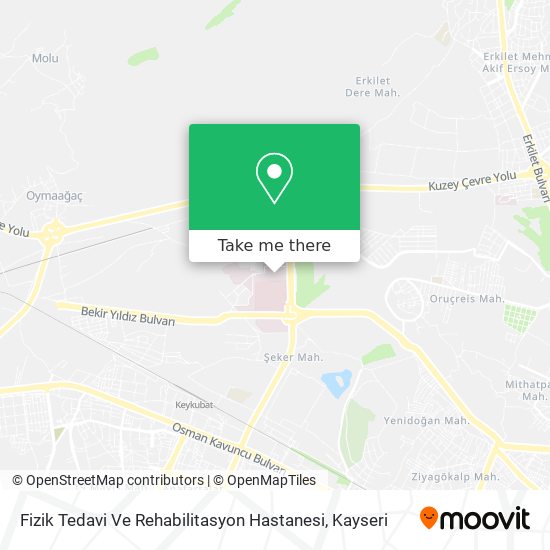 Fizik Tedavi Ve Rehabilitasyon Hastanesi map