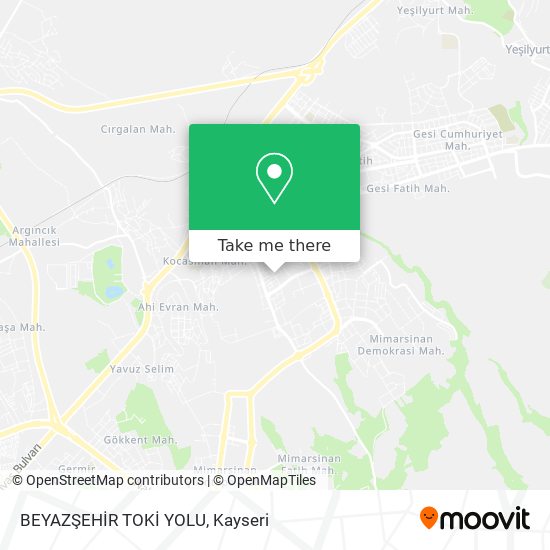 BEYAZŞEHİR TOKİ YOLU map